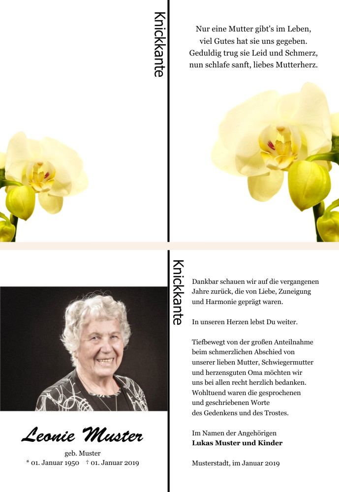 Danksagungskarten Trauer Danksagungskarten Trauer