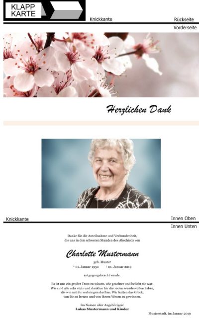 Beliebte Motive und Favoriten. Trauer Danksagung Karten bei Sterbefall, Todesfall, Beerdigung und Trauerfall